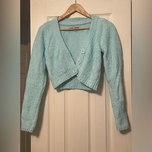 Urban outfitters - Light blue crocheted cardigan